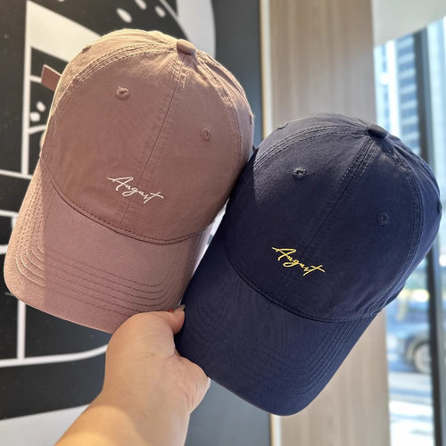 2025韩系简约软顶棒球帽男女生弯檐运动跑步帽子学生百搭鸭舌帽潮