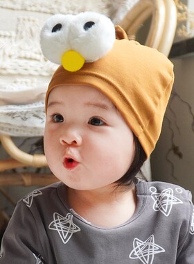 婴儿帽子夏季薄款新生婴幼儿护囟门无骨胎帽纯棉男女宝宝外出帽子