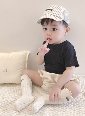 宝宝短裤夏季薄款男女童花苞裤子宽松柔软大pp小童洋气亲肤纯棉裤