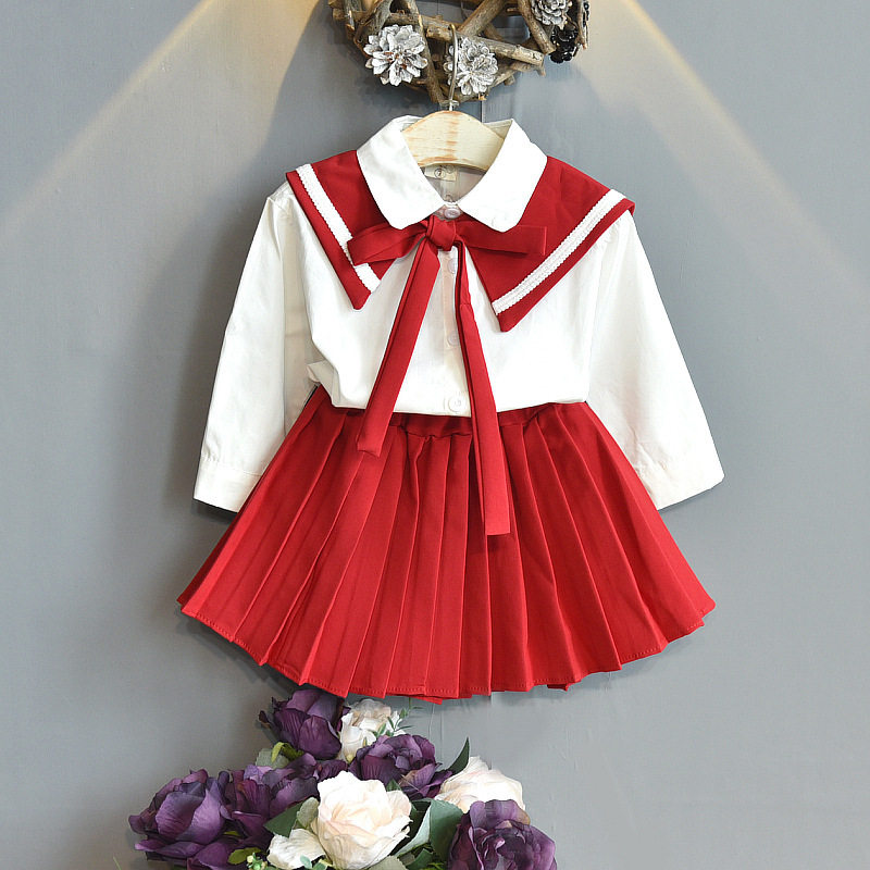 儿童舞蹈演出服六一女童美少女战士衣服学院风洋气百褶裙女宝宝