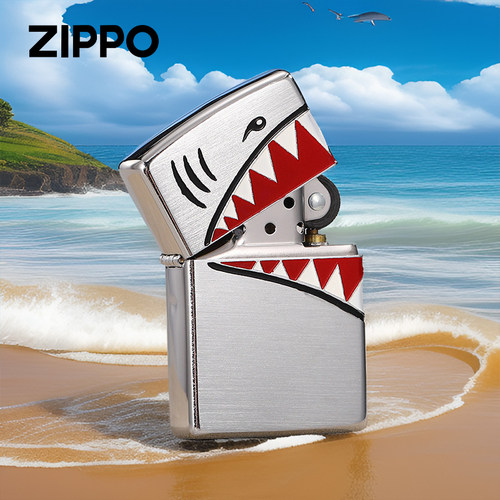 zippo珐琅填漆送礼黄铜外壳