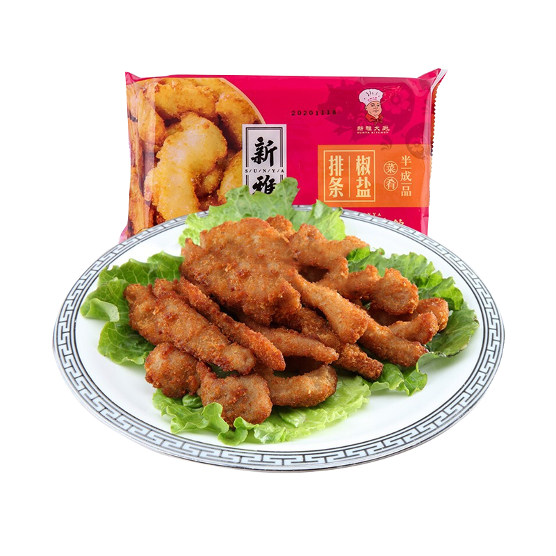 新雅225g椒盐排条私房菜肴年夜饭