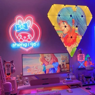 电竞Cololigh奇光板智能拾音量子灯RGB氛围灯nanolea蜂窝灯