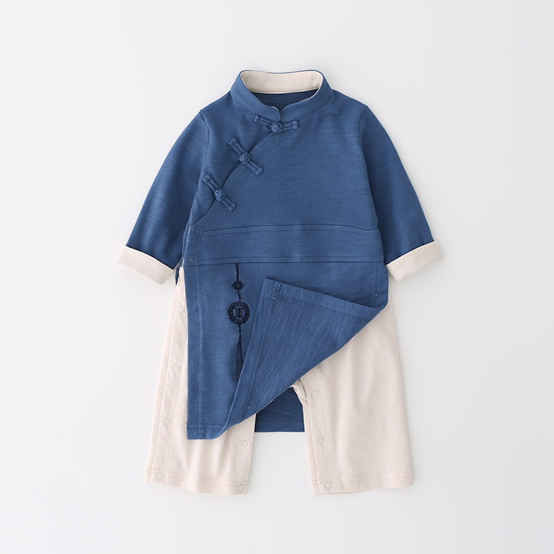 萌乎原创婴儿唐装连体衣秋冬款宝宝汉服中国风写真服装抓周爬爬服在类目 童装/婴儿装/亲子装, 儿童旗袍/唐装/民族服装, 唐装中 - 来自Buy2taobao.com提供专业的淘宝代购服务