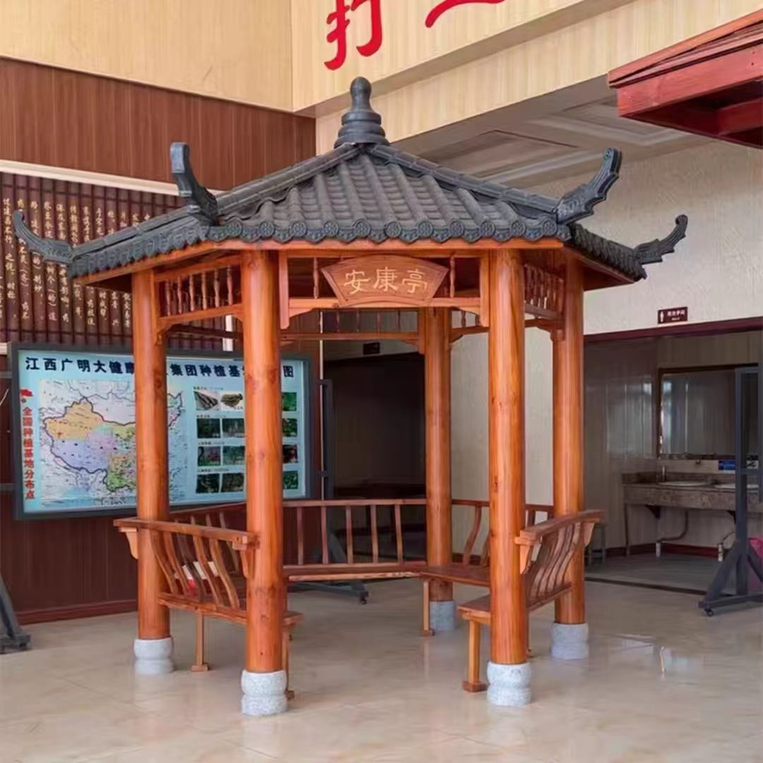 定制防腐木四角六角户外庭院