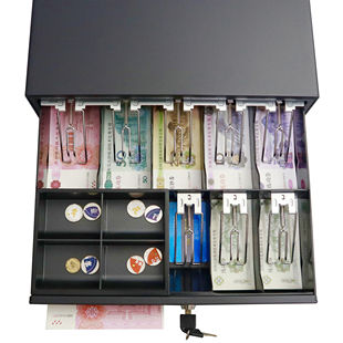 商用连锁店收钱箱化妆品店便利店收银箱钱匣子收银台摆地摊收钱箱