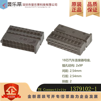 TE1379102-1汽车连接器2.54mm
