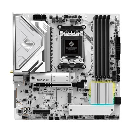 ASROCK华擎B850M STEEL LEGEND钢铁传奇纯白电竞主板