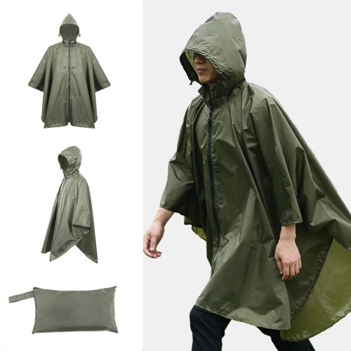 Adult Zipper Cape Raincoat Portable Waterproof拉链斗篷雨衣
