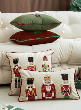 Christmas Day Ins style decorative embroidered pillo刺绣抱枕
