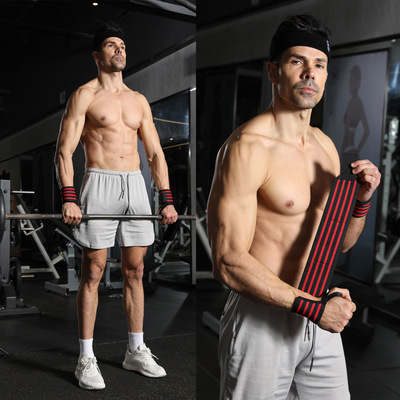 Wristband fitness wrap bandage with adjustable straps绷带