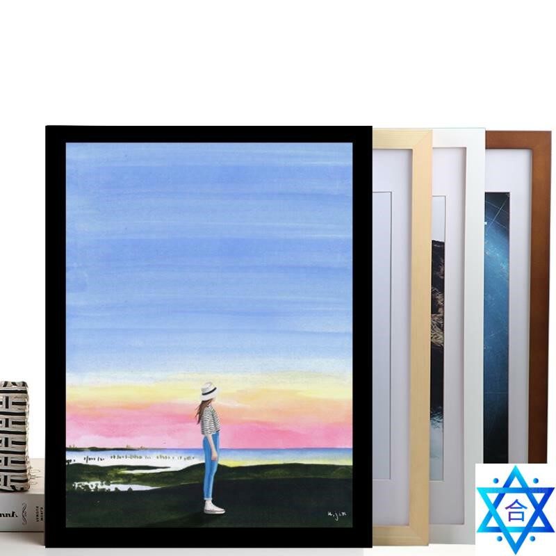 Creative solid wood picture frame A4 A3 A2 A1 16K 8K 4K 2K