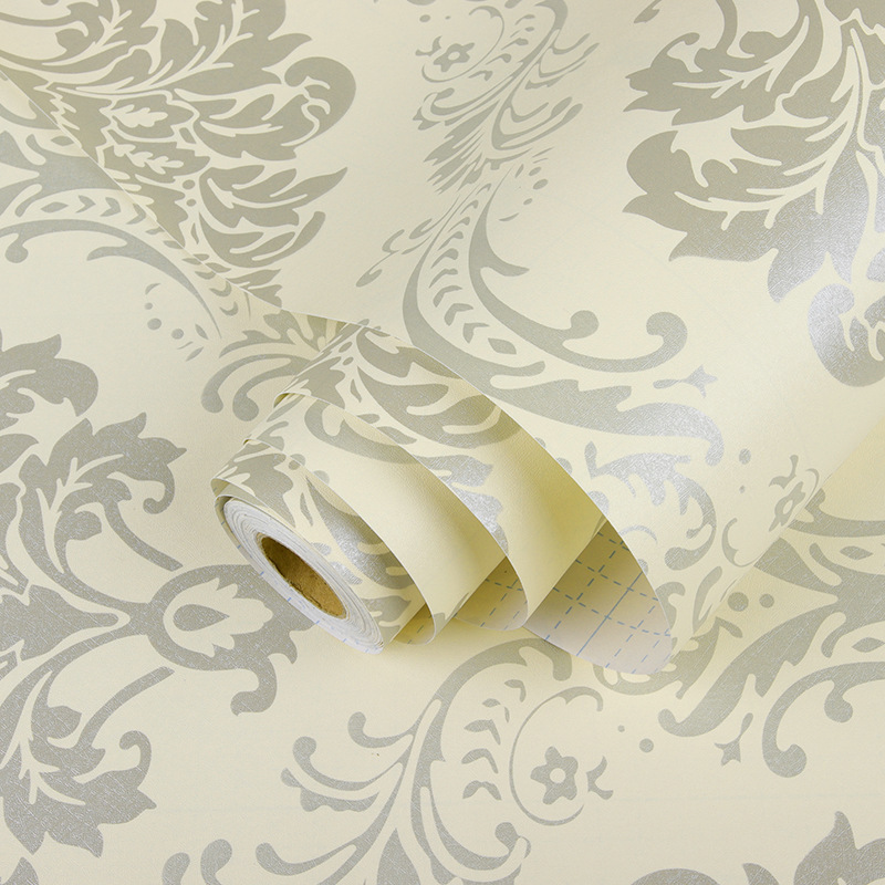 European style PVC self-adhesive wallpaper for background wa