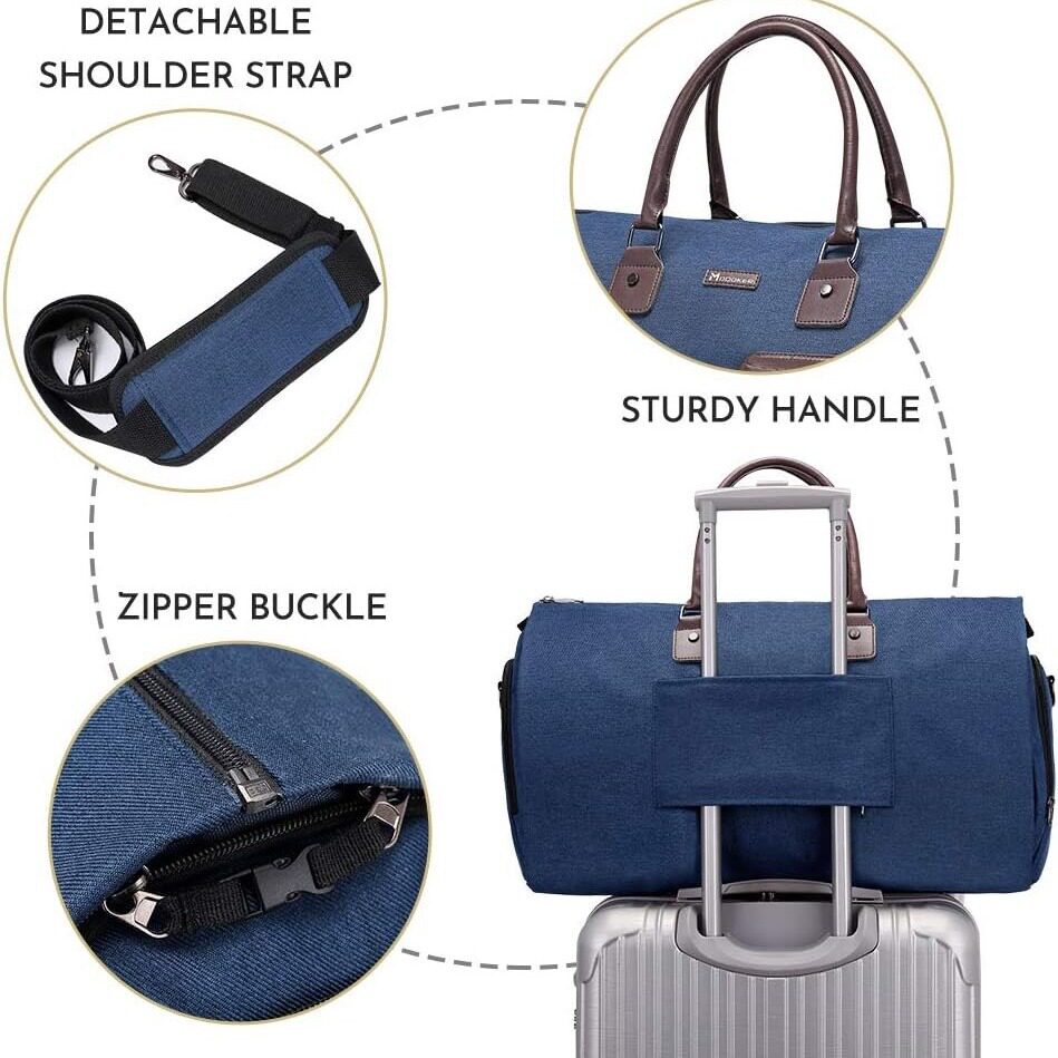 men's portable travel bag with large capacity luggage bag