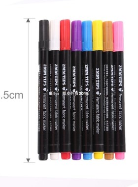 8pcs Permanent Marker Pen Fabric Textile Marking