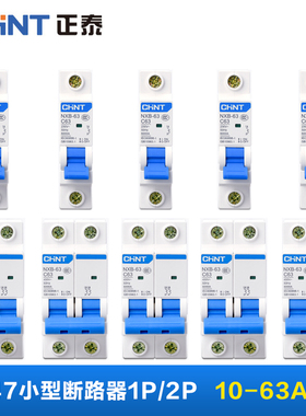 正泰NXB家用C型断路器空气开关电闸跳闸短路器1P2P3P4P63a32a40a