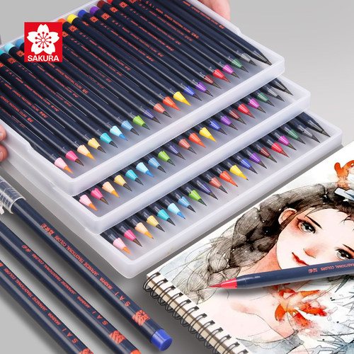 akashiya奈良水彩笔套装可画颜料