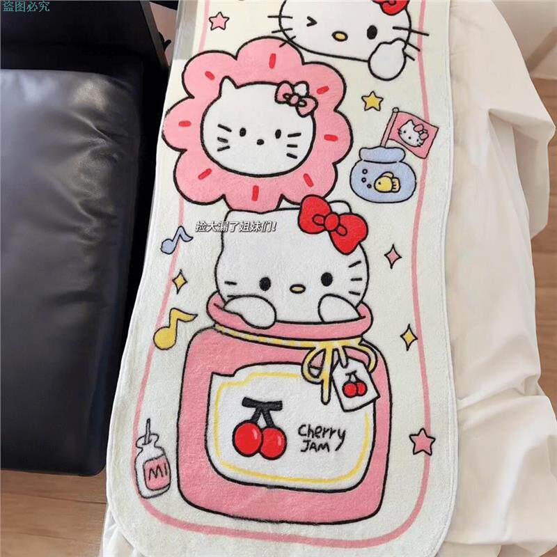 HelloKitty猫床边地毯女孩卧室房间飘窗垫窗台垫四季通用2025新款