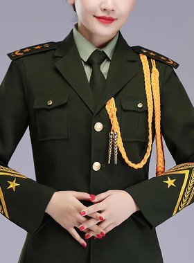 军鼓队套装女款打鼓演出服装锣鼓队军乐队演出服红白喜事春装男女