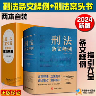 正版2024新 刑法条文释例+刑法案头书 刑法适用指引大全 余双彪 邹志刚 刑法修正案十二 注释法条司法解释工具书 案例指引实务疑难