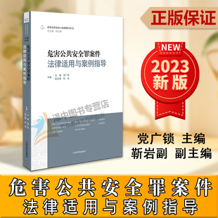 党广锁 危害公共安全罪案件法律适用与案例指导 刑事法律案例指导丛书 刑事审判实务 9787510938238 正版 人民法院出版 新书2024适用