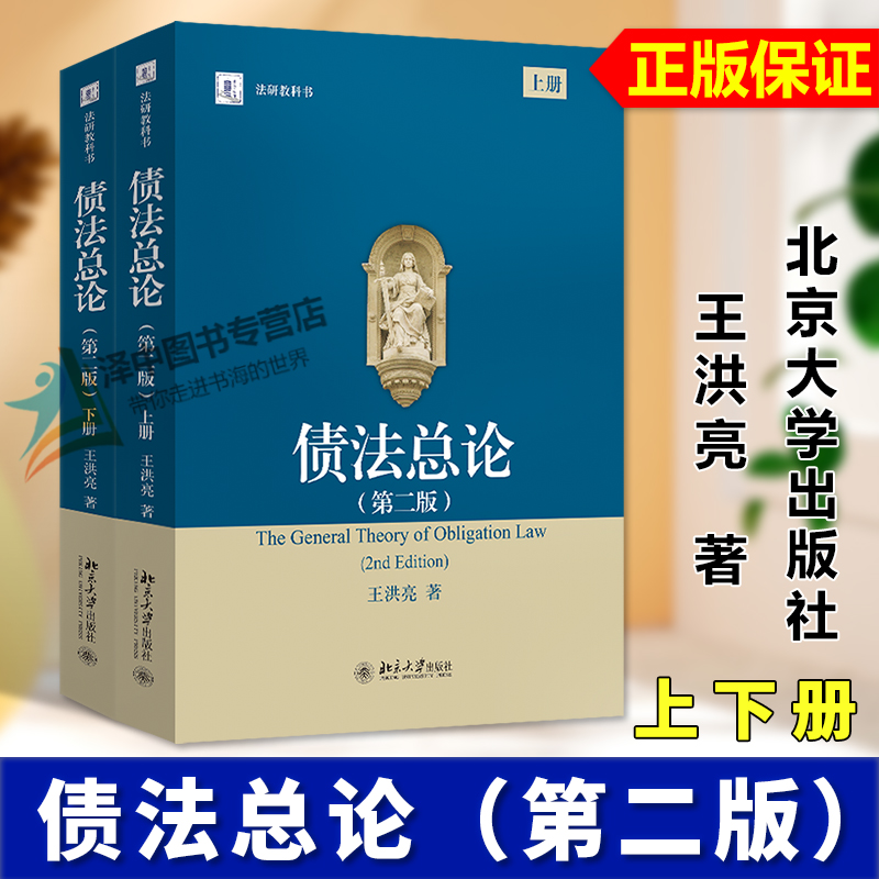 正版2025新书 债法总论 第二版第2版 上下册 王洪亮 债法教材大学本科教材教科书法学研究生教学书系 北京大学出版社9787301359747