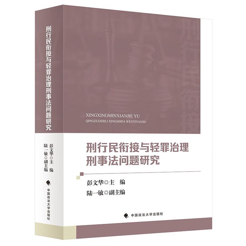 正版2025新书 刑行民衔接与轻罪治理刑事法问题研究 彭文华 数据安全风险 数据经济权益保障 中国政法大学出版社9787576421439