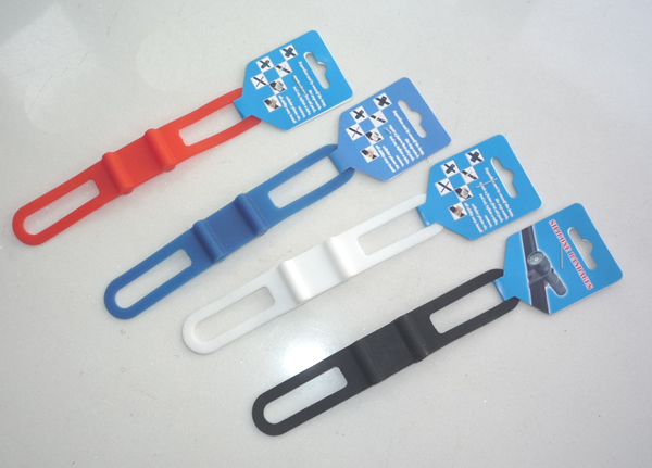 自行车公路车山地车轻松绑灯架 气筒码表固定工具 硅胶灯架绑带