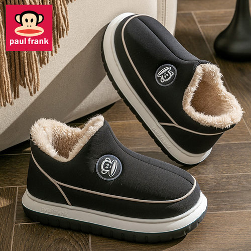 毛绒棉鞋大嘴猴加厚保暖包跟居家
