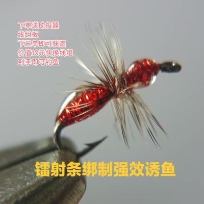 蓑羽蚂蚁升级镭射款飞蝇钩马口钩微物路假饵马口白条桃花溪哥专杀