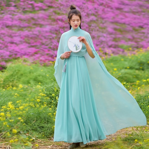 禅意风汉服改良版连衣裙仙气禅服