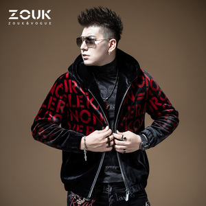 zouk渐变色字母金貂绒2020年皮草