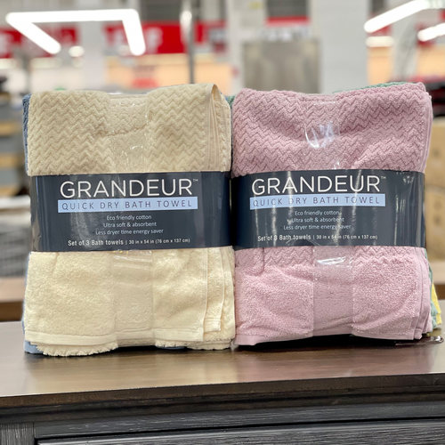 GRANDEURcostco3条装速干浴巾