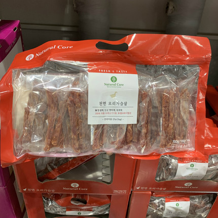 上海costco代购Natural Core天然核心鸭肉棒700g训狗零食狗狗食品