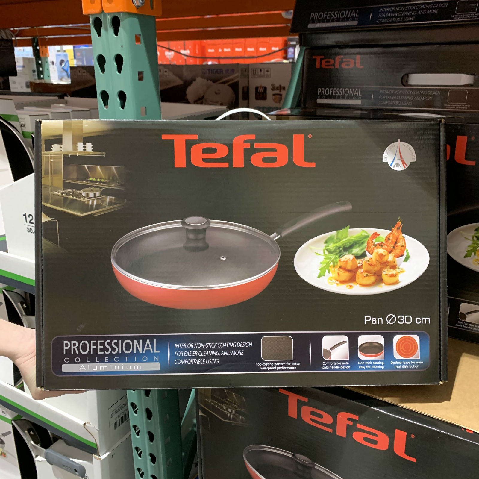 上海costco Tefal/特福平底锅不粘锅家用燃气灶电磁炉通用煎炒锅