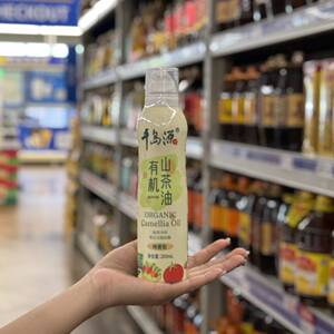 麦德龙代购千岛源有机山茶油200ml家用炒菜健康营养食用油瓶装