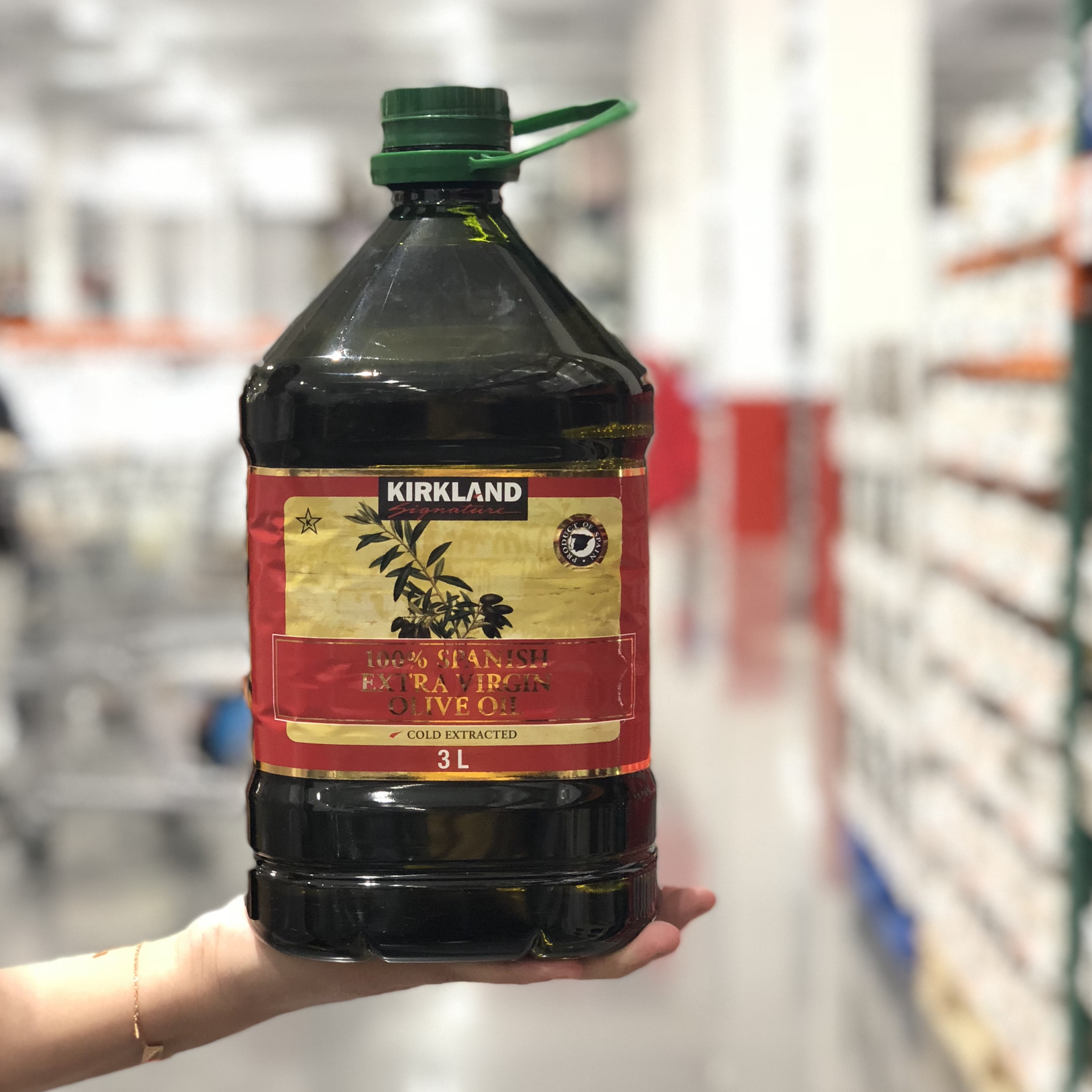 上海costco现货 Kirkland科克兰西班牙特级初榨橄榄油3升装食用油