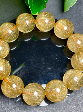 天然金发晶钛金手串水晶手链饰品情侣礼物男女一物一图实物所拍