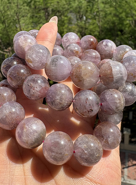 天然黄紫极光23手链男女款水晶单圈手串23种矿物质饰品礼物