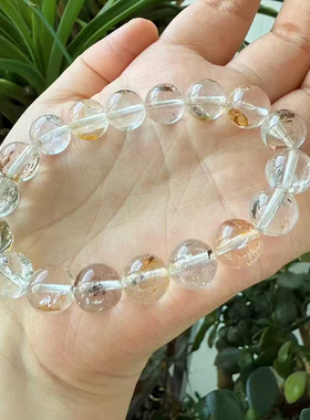 天然闪灵钻手链 男女款单圈赫尔基蒙水晶手串饰品百搭气质礼物