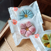 袋蛋黄酥中式 袋子桃花酥月饼包装 糕点点心月饼托 加厚款 2025年新款