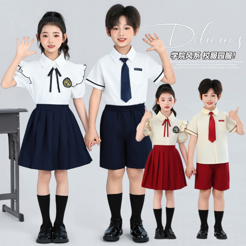 六一儿童合唱服小学生诗歌朗诵比赛演出服装夏季幼儿园毕业照班服