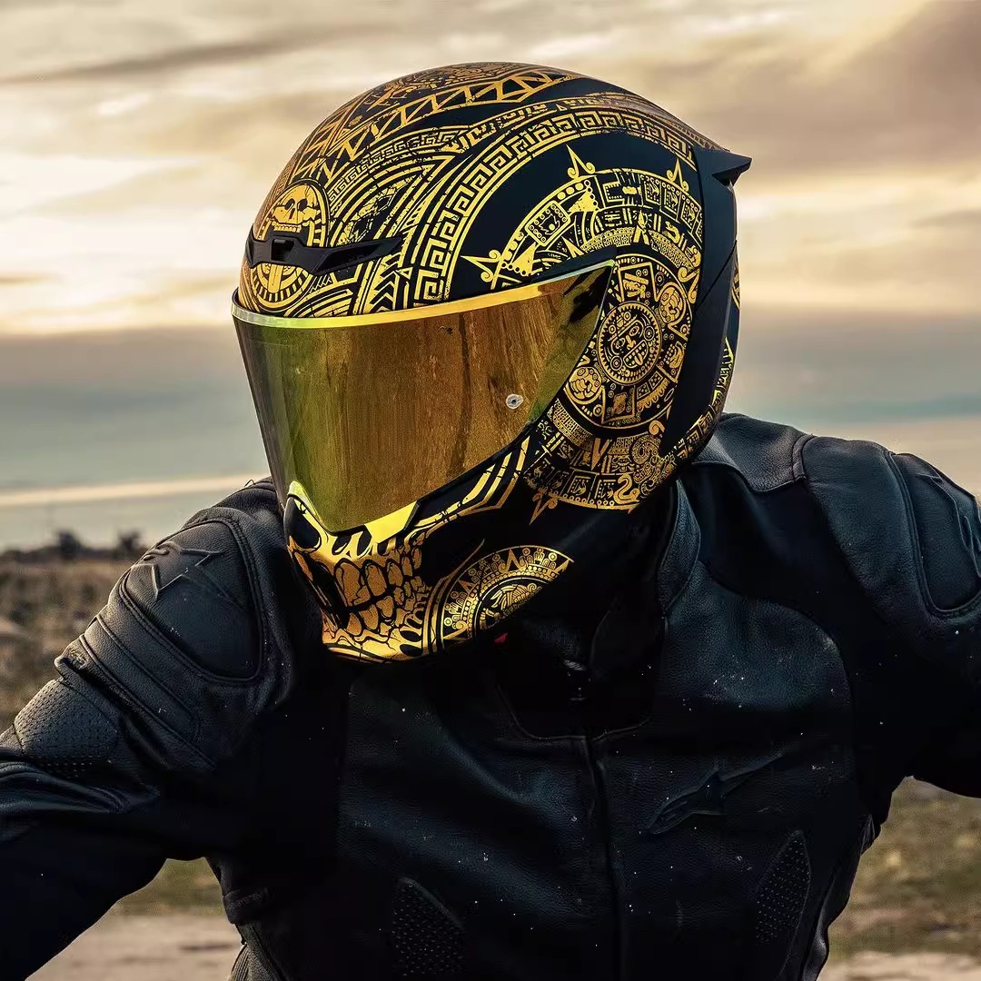 罗宁碳纤维摩托车头盔EOX全盔