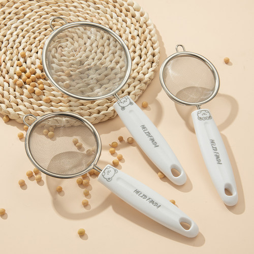 304不锈钢细网豆浆过滤网筛家用漏勺厨房网筛面粉婴儿辅食捞饺子