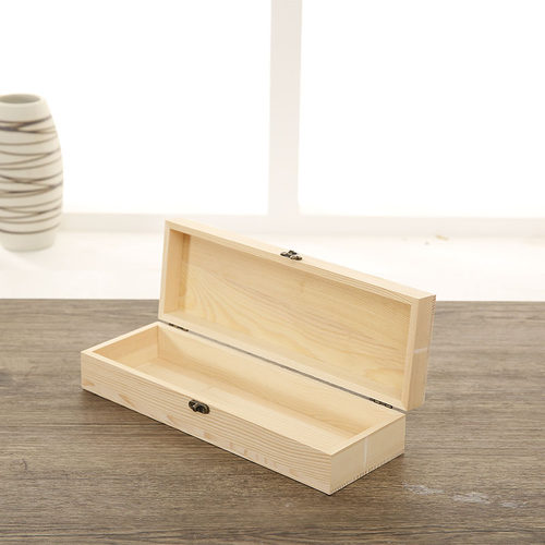 采耳松木翻盖式定做定制收纳盒