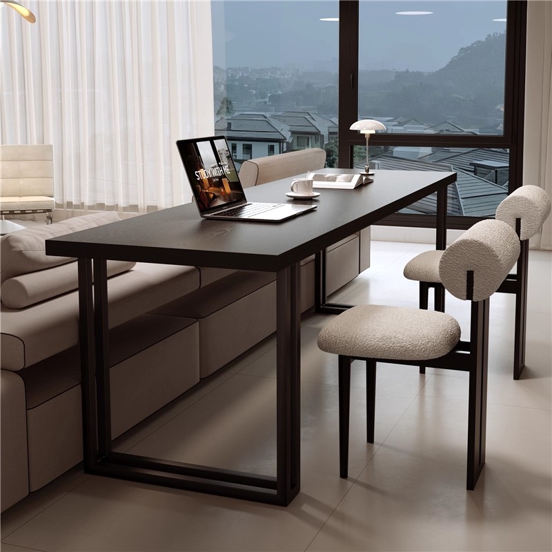 实木书桌北欧风简约沙发后现代电脑桌台式创意设计loft家用书桌子