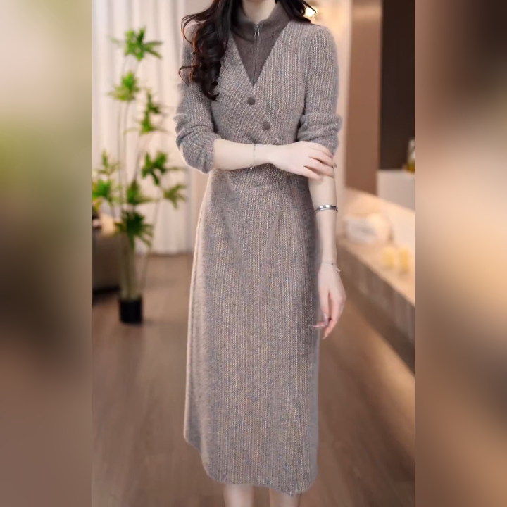 2025秋季新中式妈妈装连衣裙女中老年洋气时尚气质显瘦百搭裙子