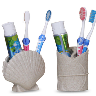 装牙刷牙膏的盒子创意架放卫生间摆放可爱收纳盒韩国欧式陶瓷架子