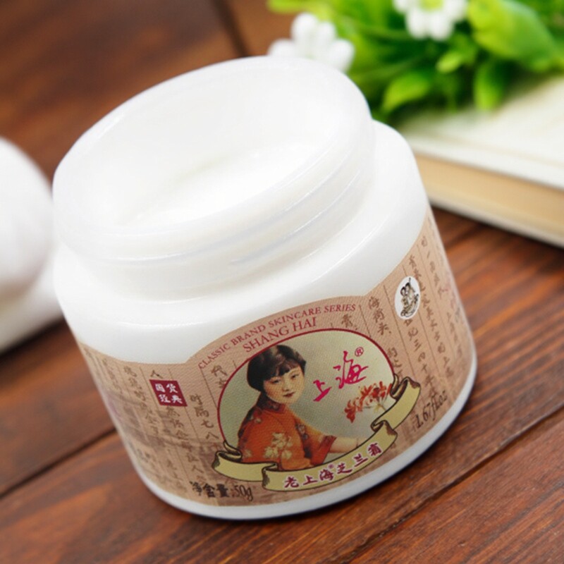 上海女人芝兰霜保湿补水面霜老上海雪花膏国货