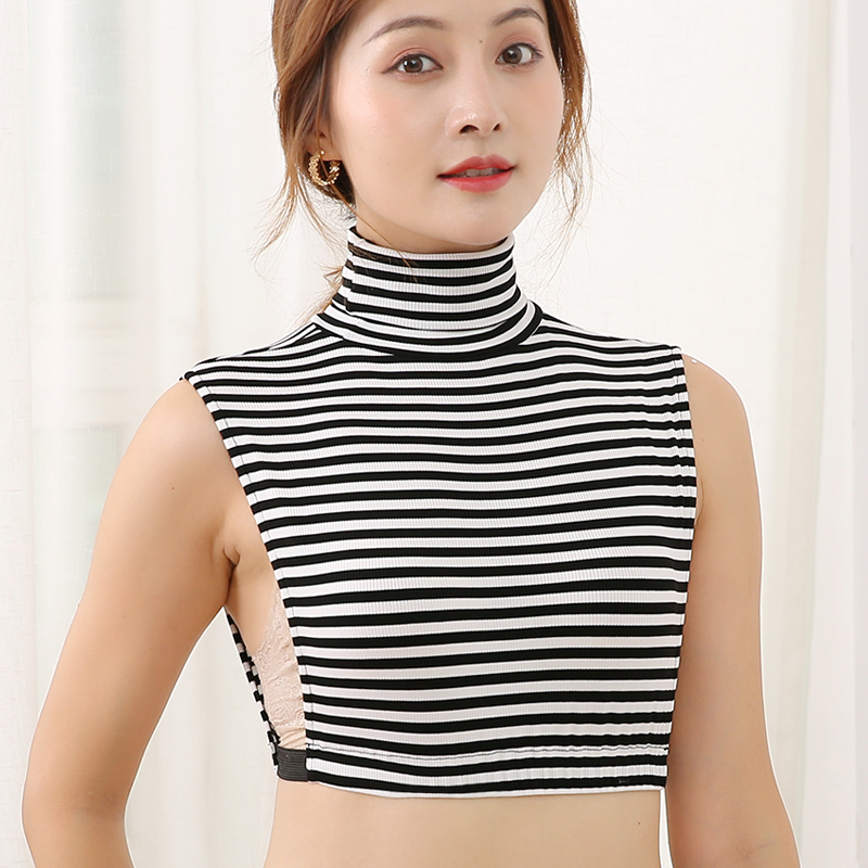 女士百搭围脖护颈保暖假领子